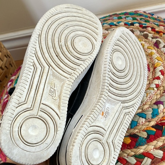 Nike Black and White Air Force 1 Sneakers - Picture 8 of 8